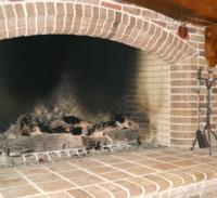 Handmade Brick Fireplace with Special Handmade Shapes
